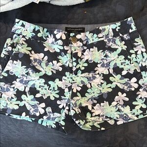 Banana Republic Floral Shorts - Black and Mint